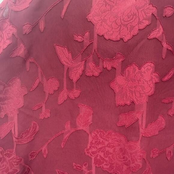 Loft Womens‎ Lined V-Neck Downtown Cami in Flowers Size Small Burgundy - Picture 3 of 10